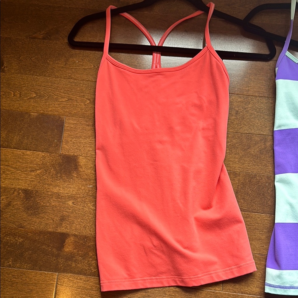 Lululemon Athletica Pink Fitted Sleeveless Camisole